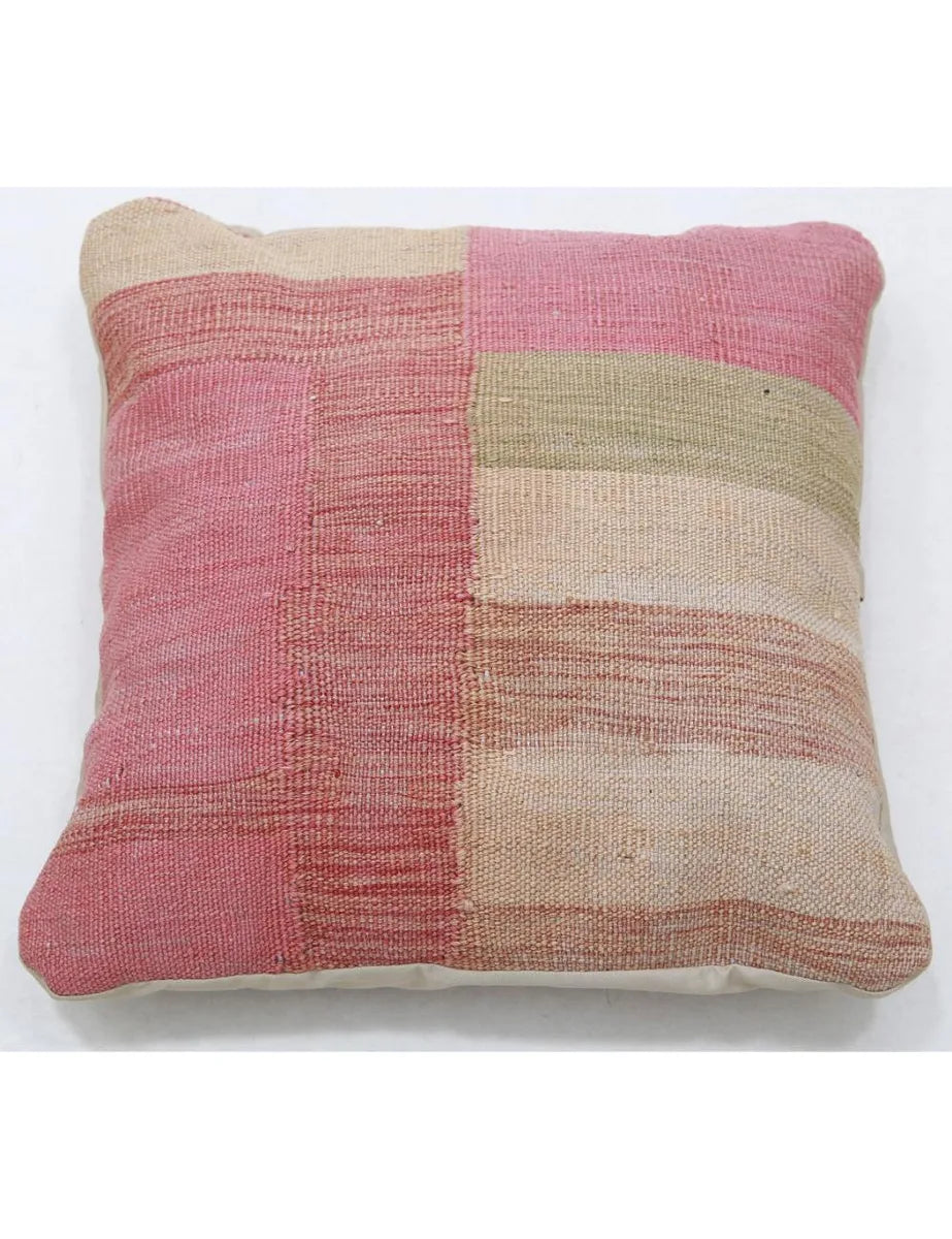Afghan Tribal Pillow 1' 5" x 1' 5" Hand-Woven | No. AT29024