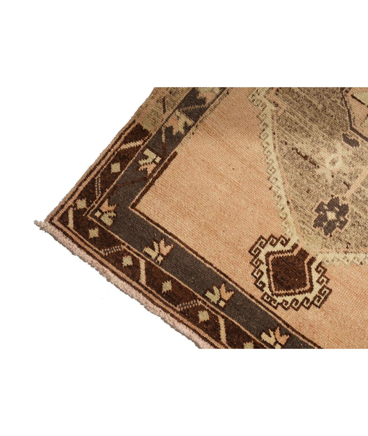 Turkish Yastik Runner Rug 4' 0" x 13' 4" Hand-Knotted | No. AT29072