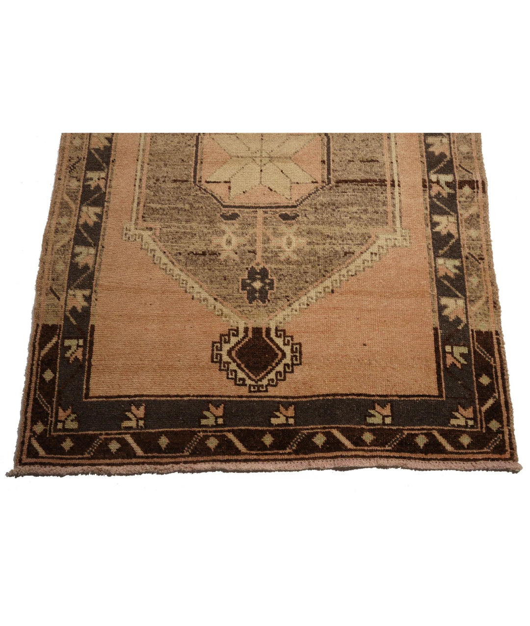 Turkish Yastik Runner Rug 4' 0" x 13' 4" Hand-Knotted | No. AT29072