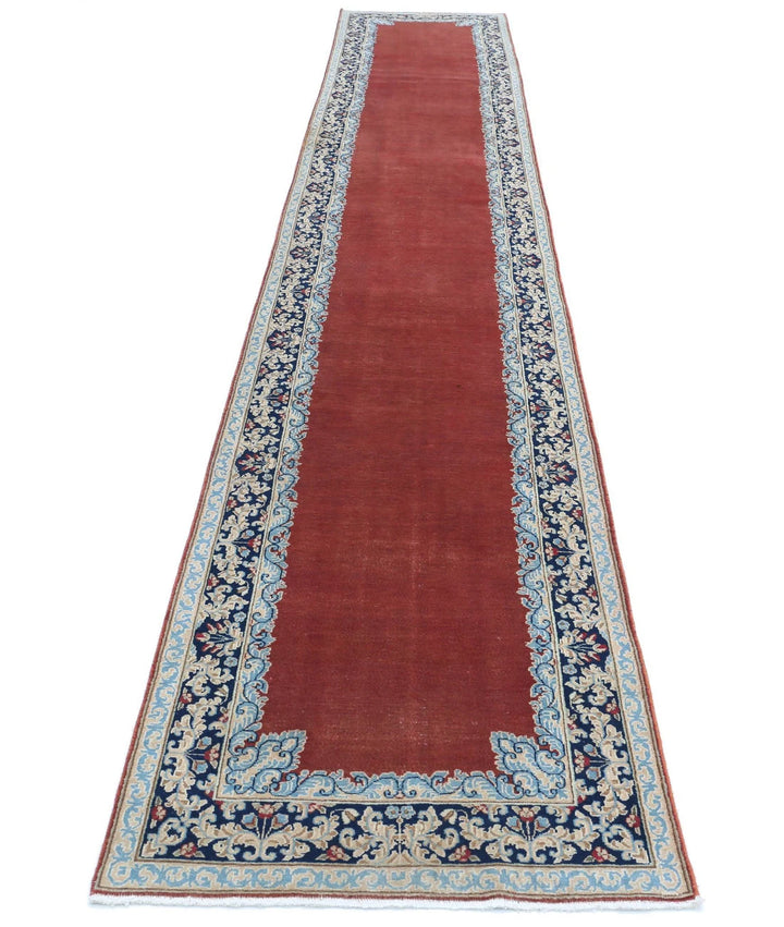 Persian Kerman Runner Rug 2' 9" x 17' 4" Hand-Knotted | No. AT29102