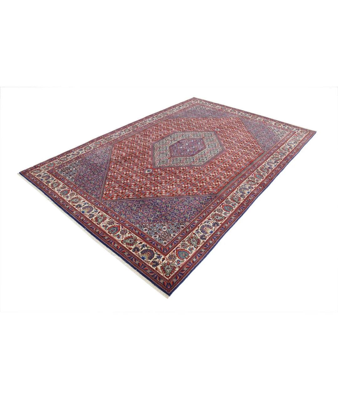 Persian Bijar Fine Rug 6' 7" x 9' 10" Hand-Knotted | No. AT29114