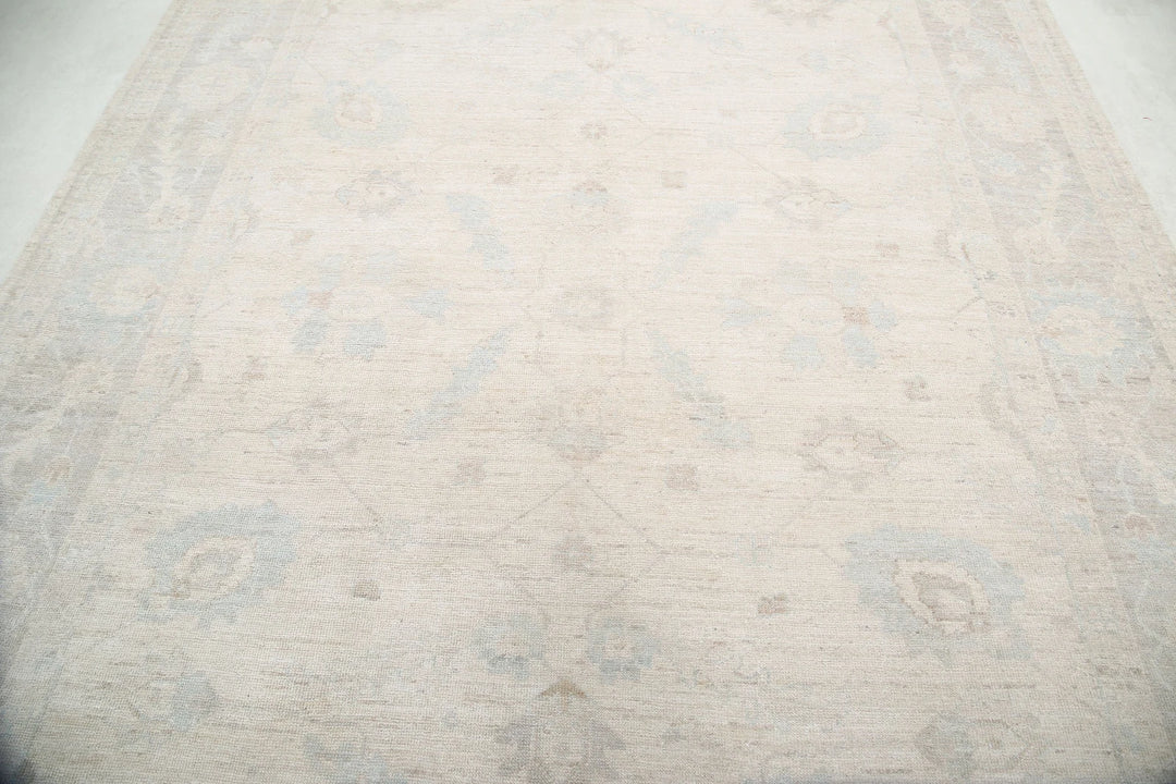 Afghan Oushak Rug 8' 1" x 10' 0" Hand-Knotted | No. AT29212