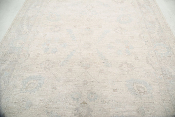 Afghan Oushak Rug 8' 1" x 10' 0" Hand-Knotted | No. AT29212