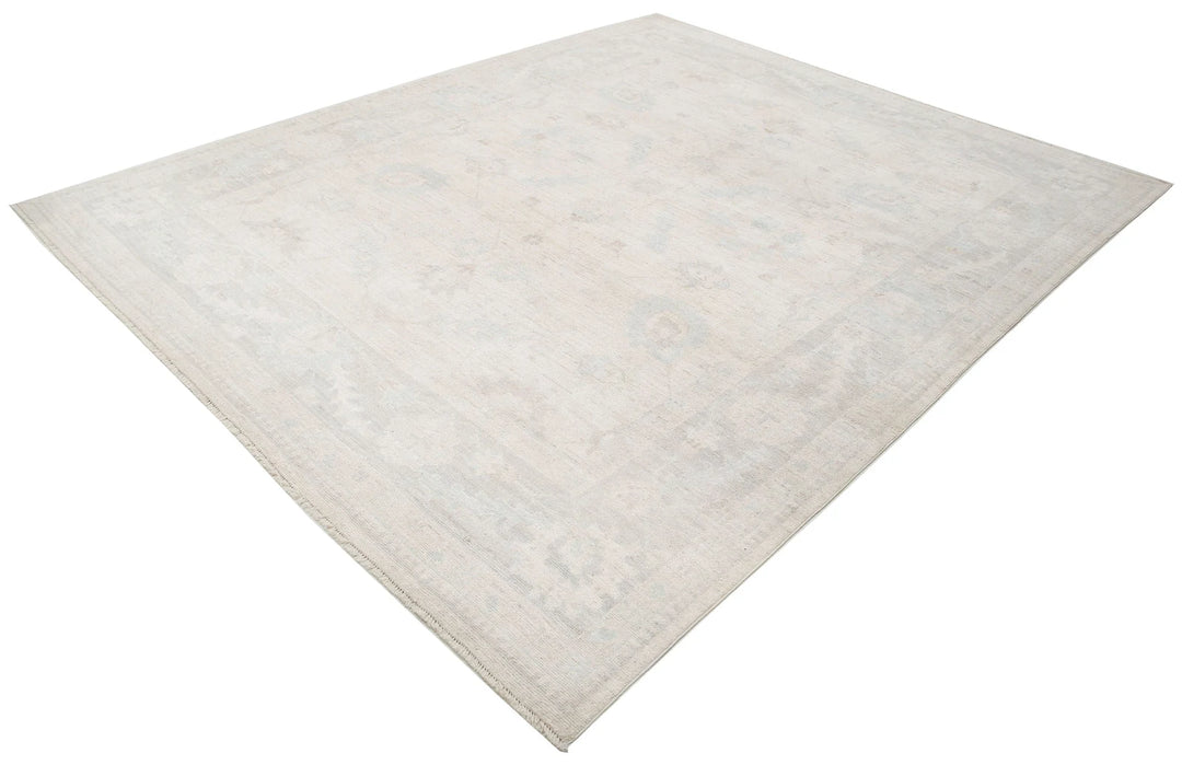 Afghan Oushak Rug 8' 1" x 10' 0" Hand-Knotted | No. AT29212