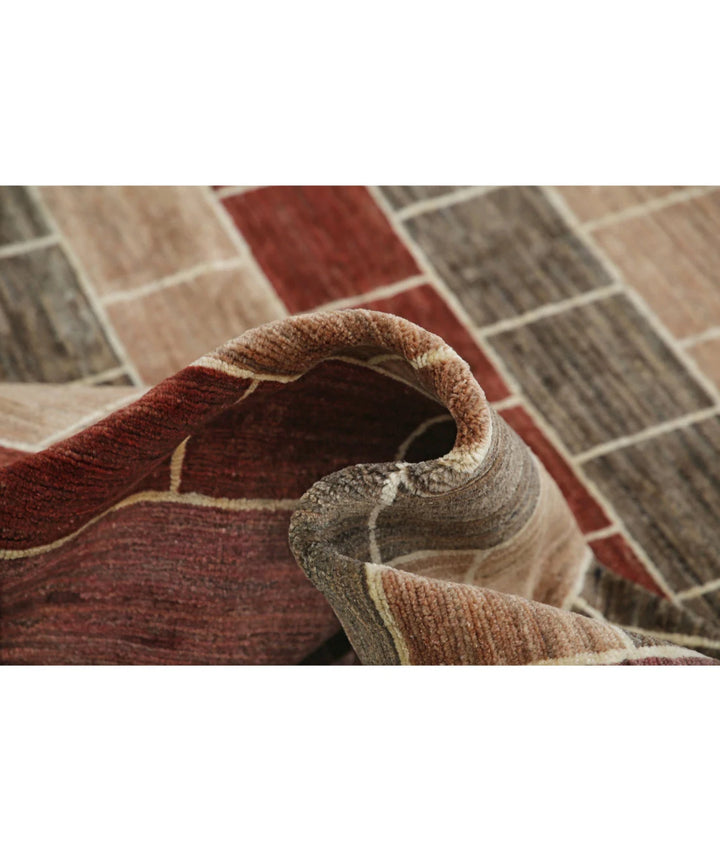 Afghan Modcar Rug 5' 11" x 8' 6" Hand-Knotted | No. AT29262