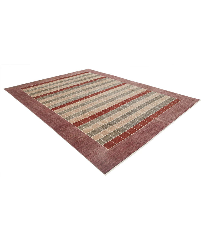 Afghan Modcar Rug 5' 11" x 8' 6" Hand-Knotted | No. AT29262
