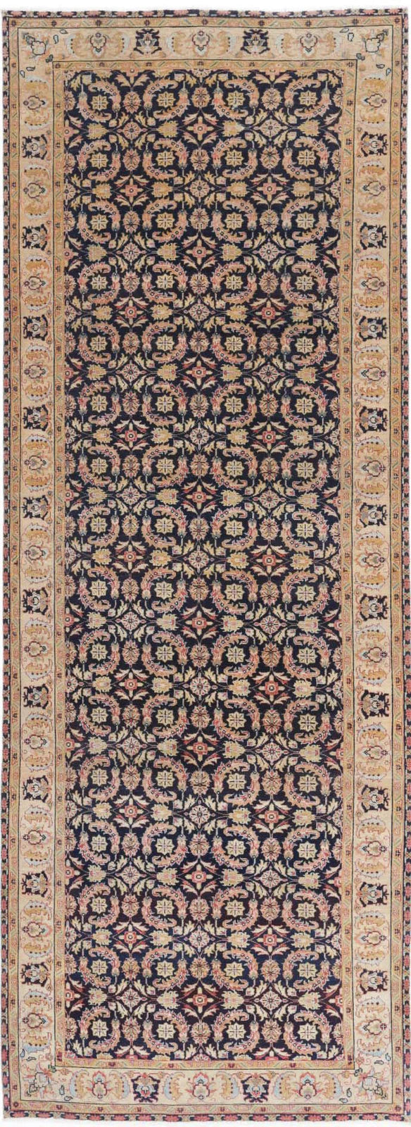 Indian Tabriz Rug 3' 11" x 11' 7" Hand-Knotted | No. AT29312