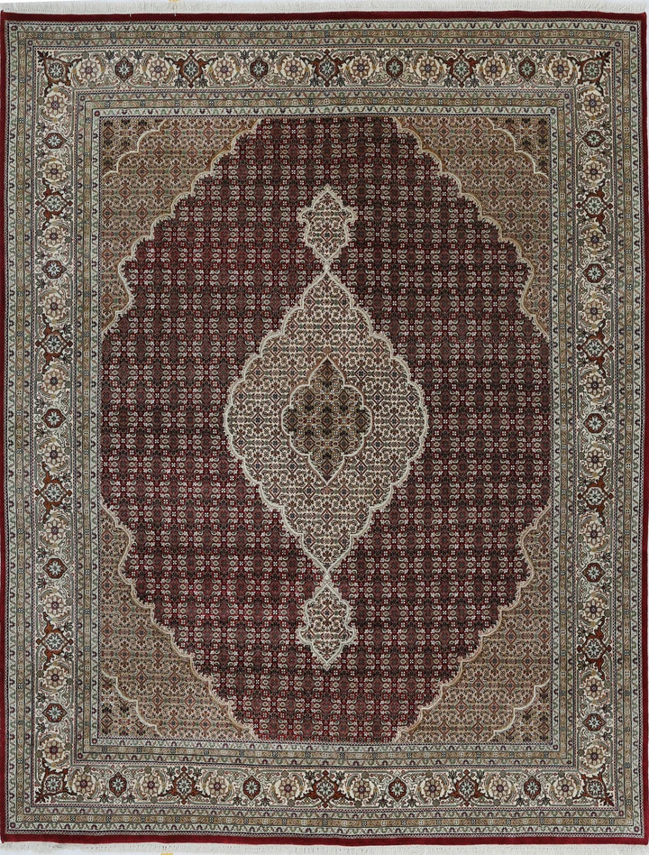 Red Indian Ziegler Rug 7' 10" x 10' 2" Hand-Knotted | No. AT29401