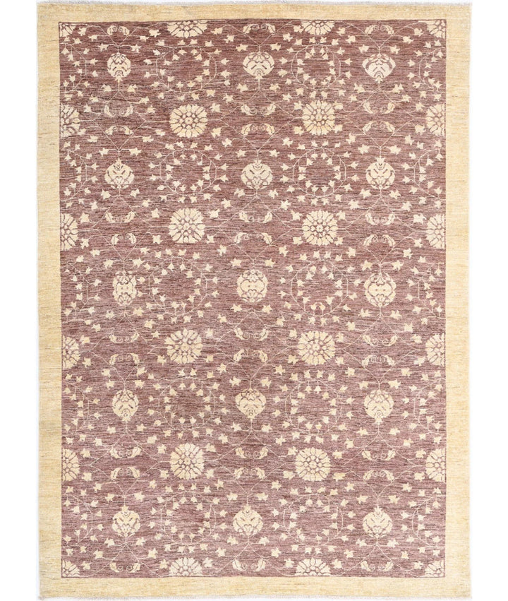 Afghan Modcar Rug 6' 1" x 8' 6" Hand-Knotted | No. AT29433