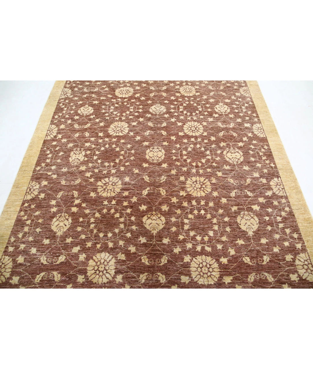 Afghan Modcar Rug 6' 1" x 8' 6" Hand-Knotted | No. AT29433