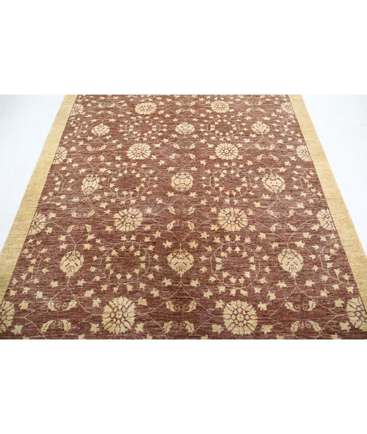 Afghan Modcar Rug 6' 1" x 8' 6" Hand-Knotted | No. AT29433