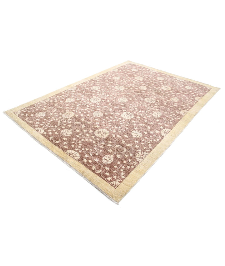 Afghan Modcar Rug 6' 1" x 8' 6" Hand-Knotted | No. AT29433