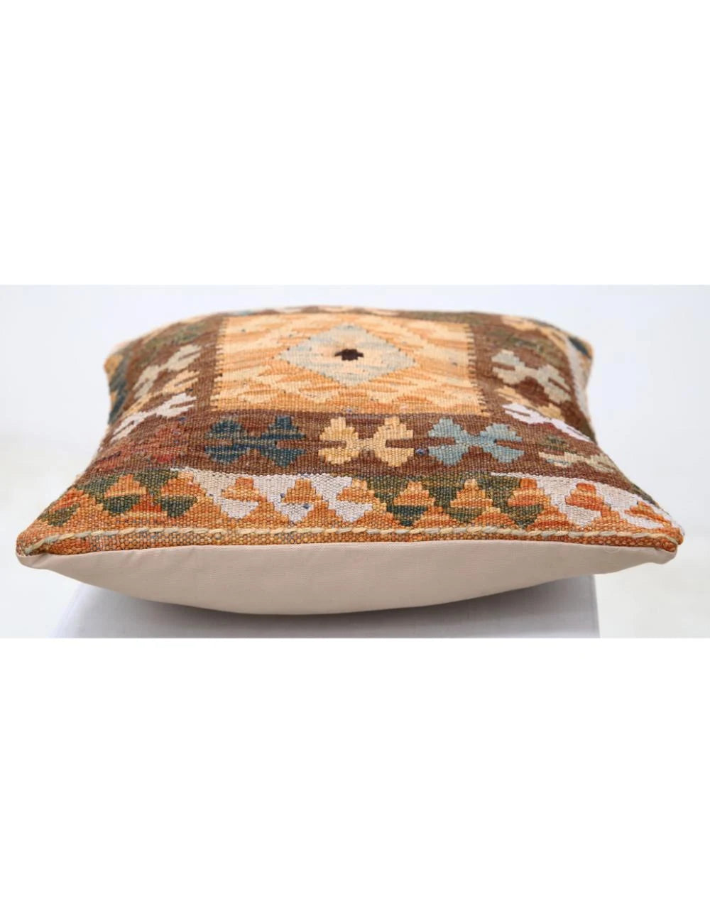 Afghan Tribal Pillow 1' 5" x 1' 5" Hand-Woven | No. AT29521