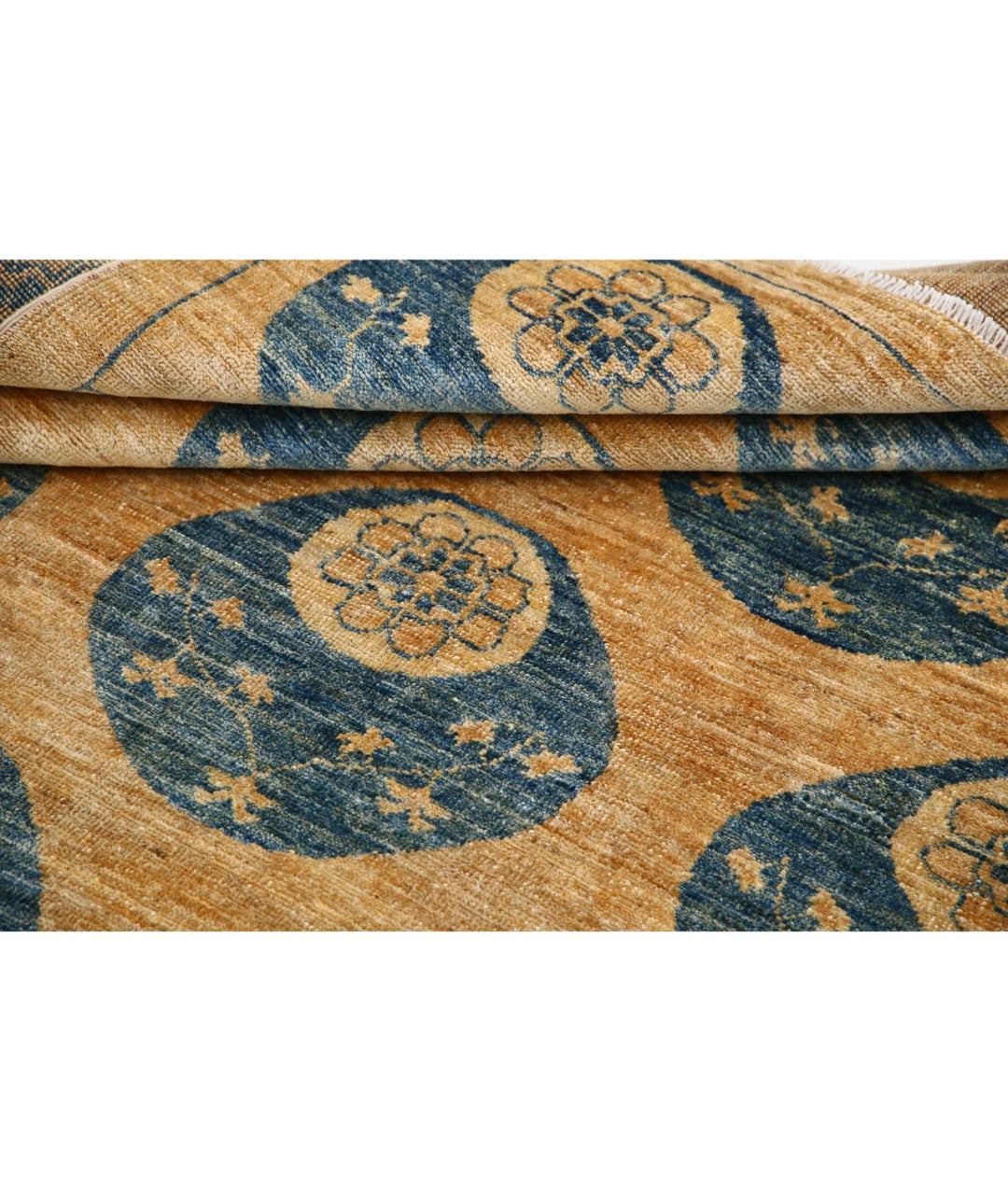 Multicolor Afghan Oriental Rug 4'9" x 6'3" Hand-Knotted view
