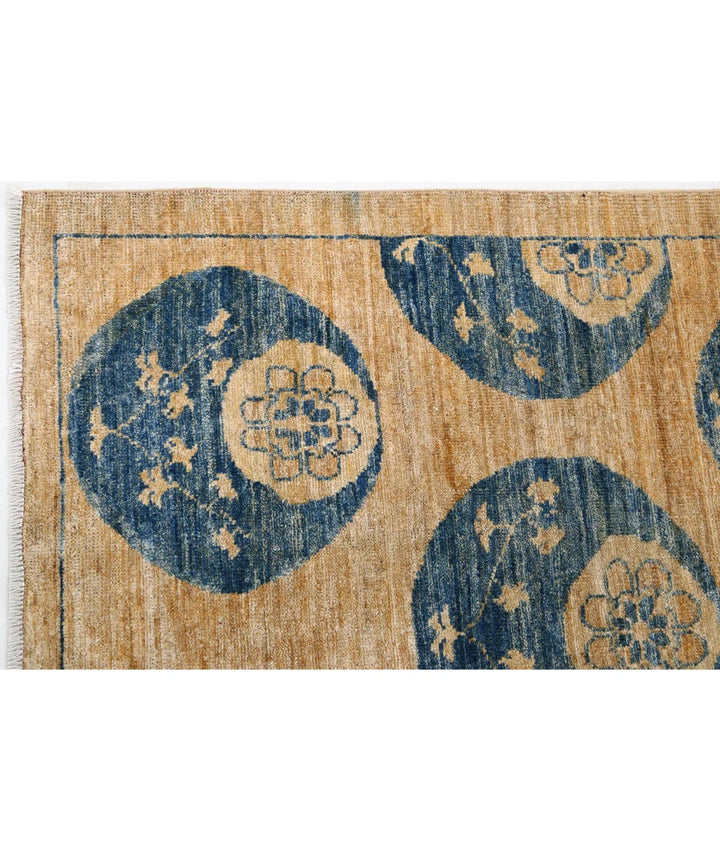 Multicolor Afghan Oriental Rug 4'9" x 6'3" Hand-Knotted | No. AT29526