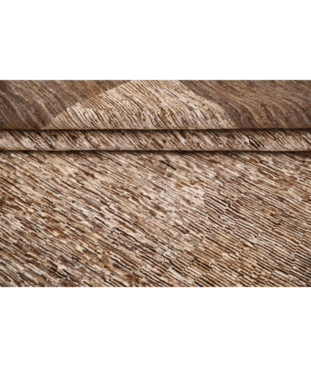 Beige Afghan Oriental Rug 7' 11" x 9' 2" Hand-Knotted | No. AT29604