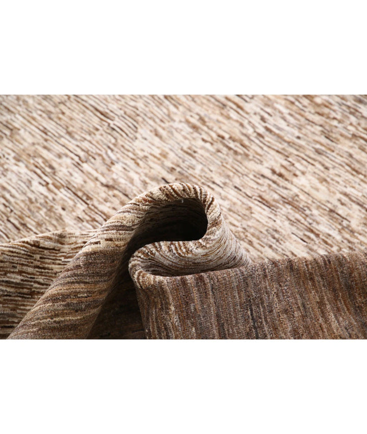 Beige Afghan Oriental Rug 7' 11" x 9' 2" Hand-Knotted | No. AT29604