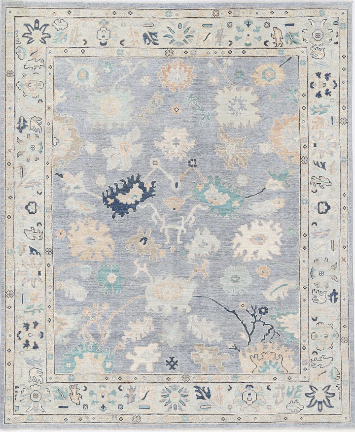 Afghan Oushak Rug 8' 1" x 9' 9" Hand-Knotted | No. AT29824