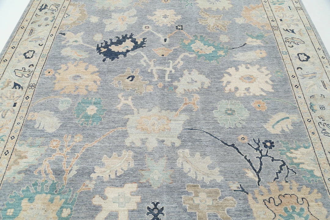 Afghan Oushak Rug 8' 1" x 9' 9" Hand-Knotted | No. AT29824
