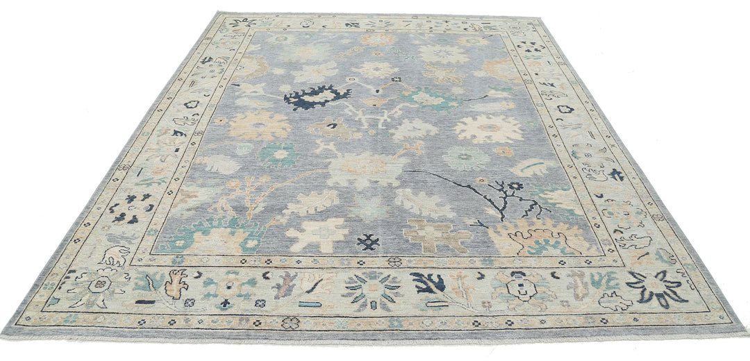 Afghan Oushak Rug 8' 1" x 9' 9" Hand-Knotted | No. AT29824