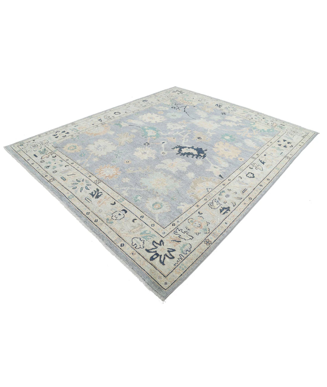 Afghan Oushak Rug 8' 1" x 9' 9" Hand-Knotted | No. AT29824