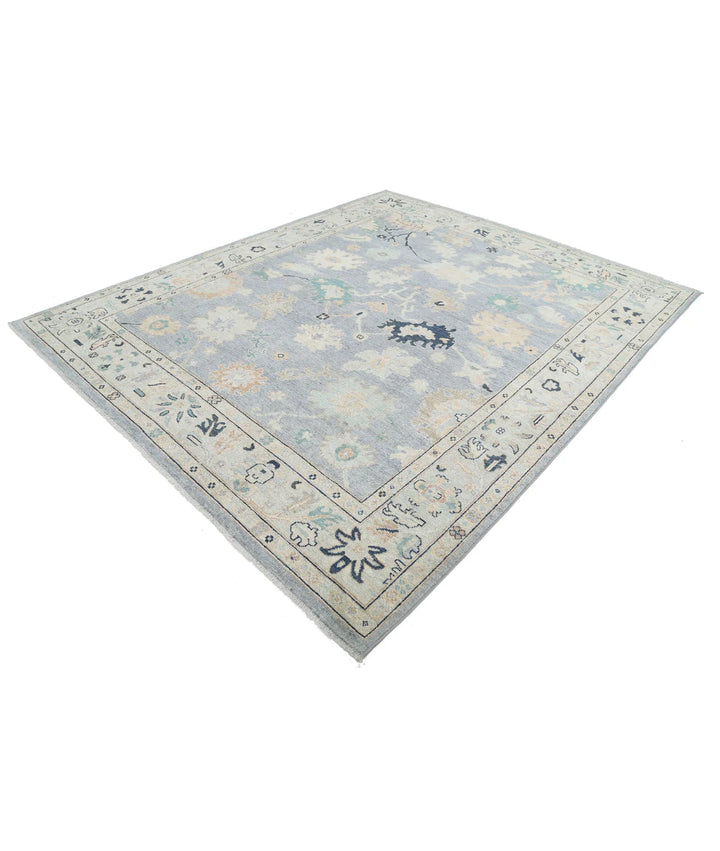 Afghan Oushak Rug 8' 1" x 9' 9" Hand-Knotted | No. AT29824