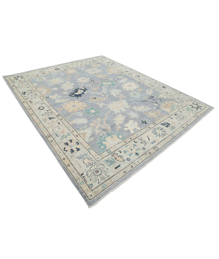 Afghan Oushak Rug 8' 1" x 9' 9" Hand-Knotted | No. AT29824