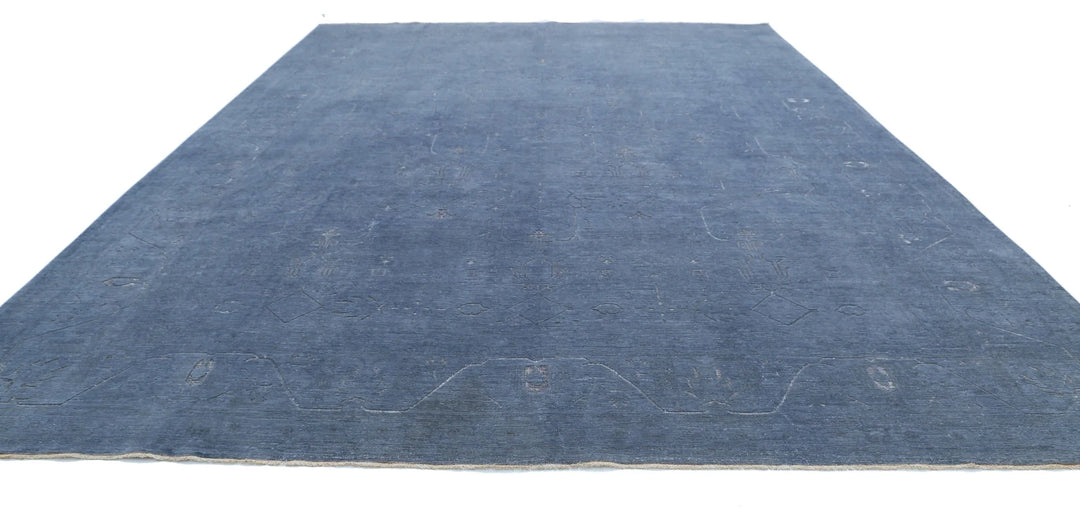Grey Afghan Oriental Rug 12' 9" x 17' 0" Hand-Knotted | No. AT29864