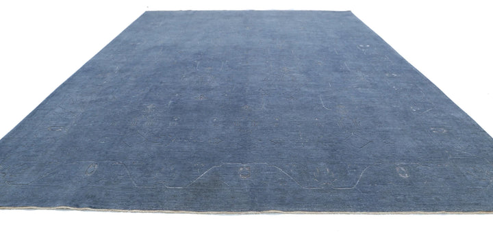 Grey Afghan Oriental Rug 12' 9" x 17' 0" Hand-Knotted | No. AT29864
