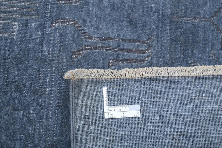 Grey Afghan Oriental Rug 12' 9" x 17' 0" Hand-Knotted | No. AT29864