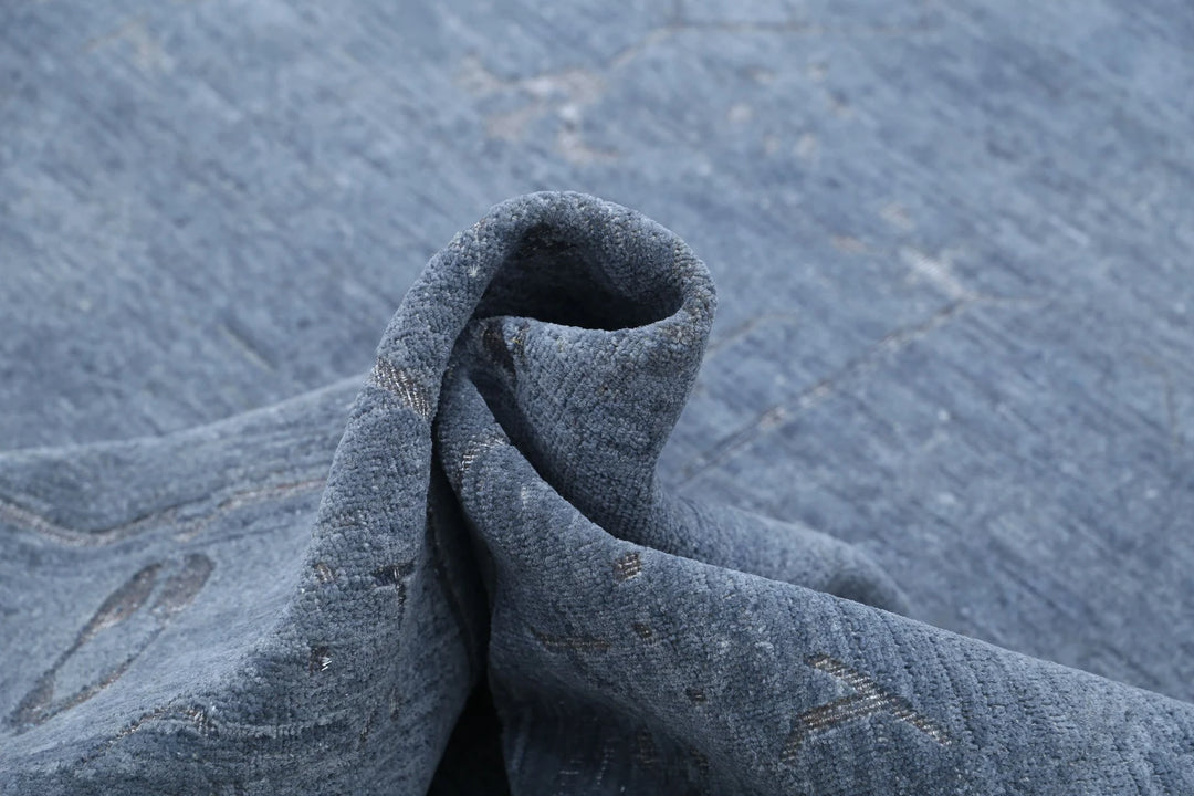 Grey Afghan Oriental Rug 12' 9" x 17' 0" Hand-Knotted | No. AT29864