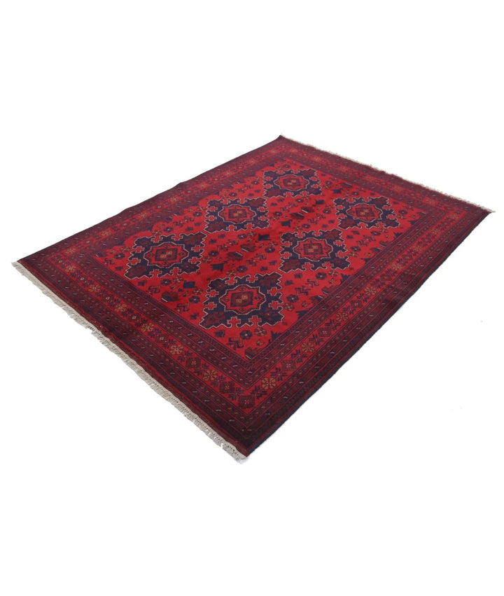 Afghan Khal Muhammadi Rug 5' 0" x 6' 8" Hand-Knotted | No. AT29897