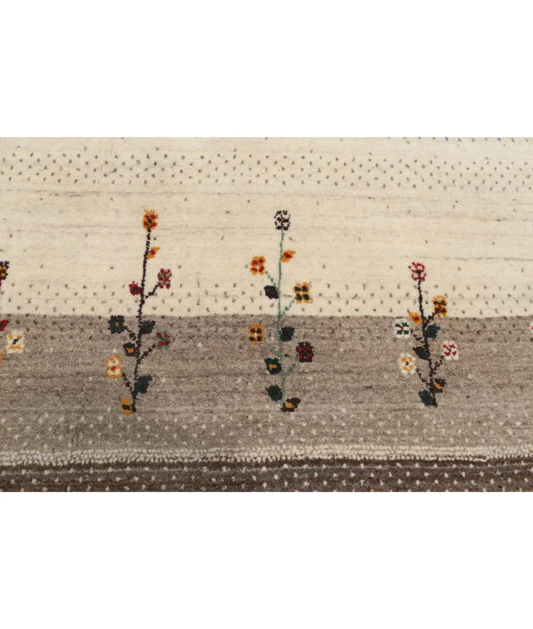 Ivory Indian Oriental Rug 5' 7" x 8' 0" Hand-Knotted | No. AT29951