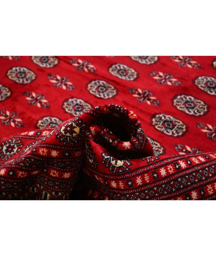 Red Pakistani Bokhara Rug 11' 11" x 17' 10" Hand-Knotted | No. AT29997