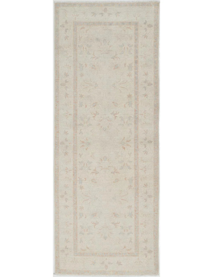 Afghan Serenity Runner Rug 2' 10" x 7' 7" Hand-Knotted | No. AT30175