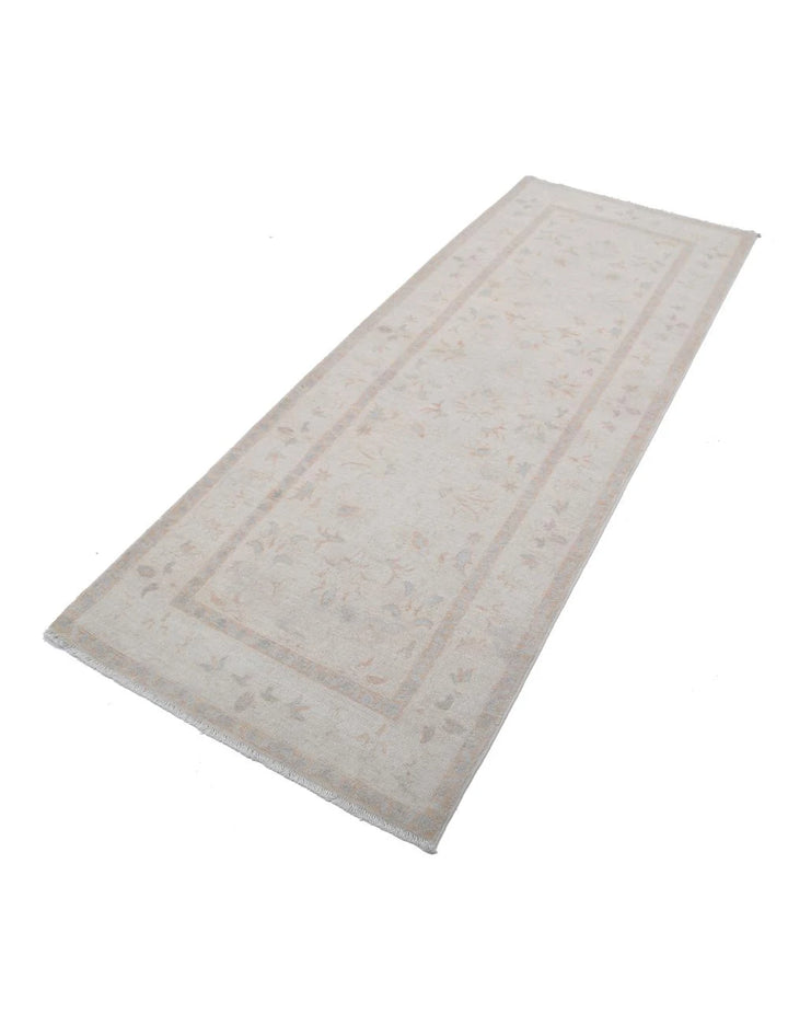 Afghan Serenity Runner Rug 2' 10" x 7' 7" Hand-Knotted | No. AT30175