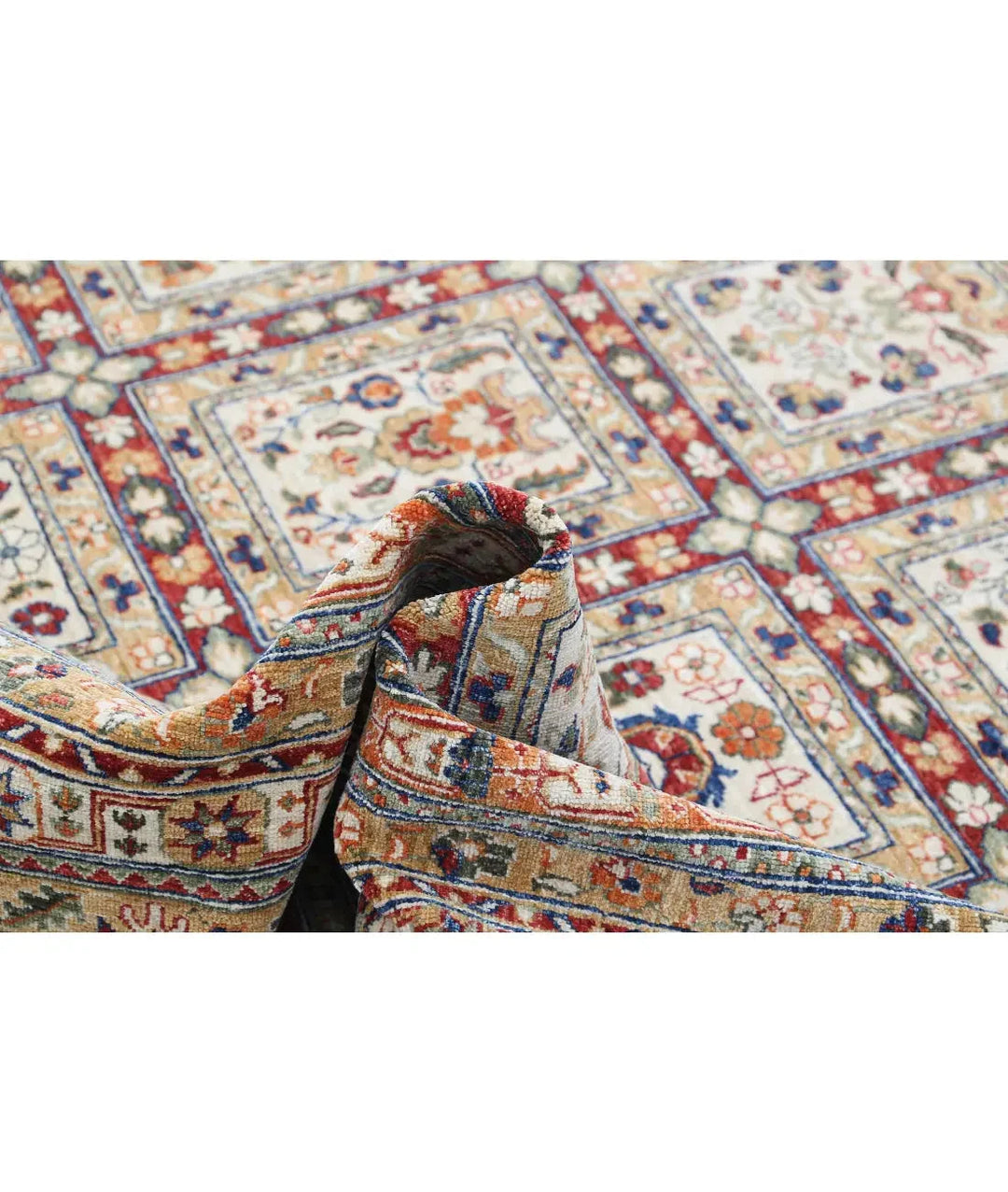Afghan Bakhtiari Rug 8' 0" x 10' 0" Hand-Knotted | No. AT30207