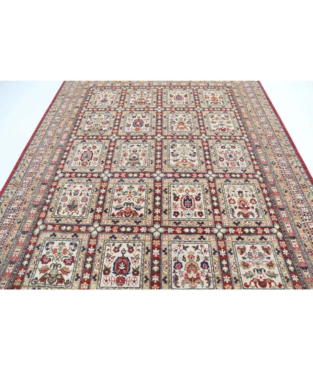 Afghan Bakhtiari Rug 8' 0" x 10' 0" Hand-Knotted | No. AT30207