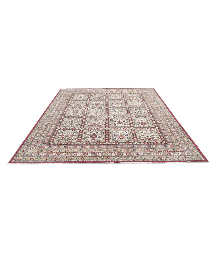 Afghan Bakhtiari Rug 8' 0" x 10' 0" Hand-Knotted | No. AT30207