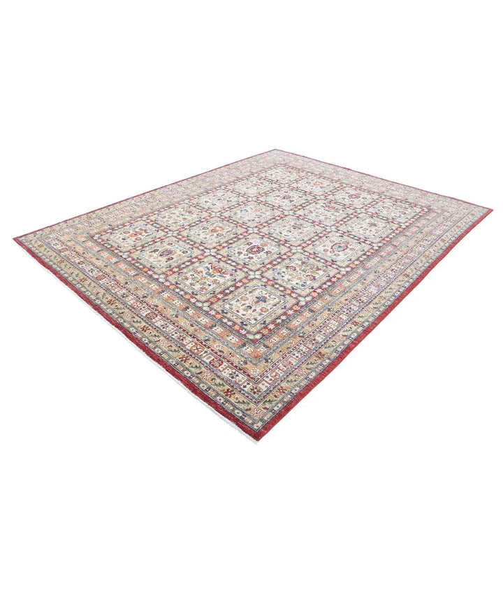 Afghan Bakhtiari Rug 8' 0" x 10' 0" Hand-Knotted | No. AT30207