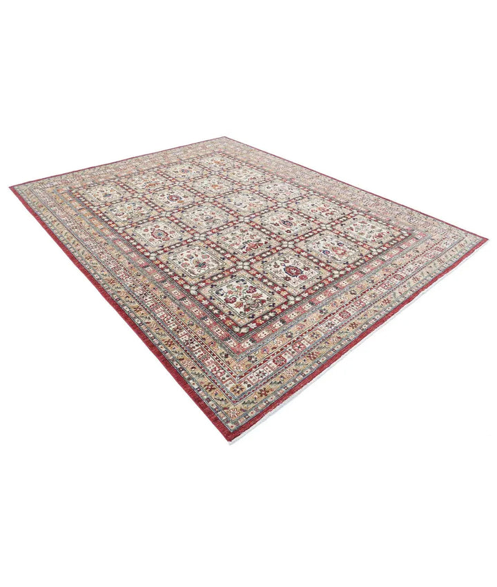 Afghan Bakhtiari Rug 8' 0" x 10' 0" Hand-Knotted | No. AT30207