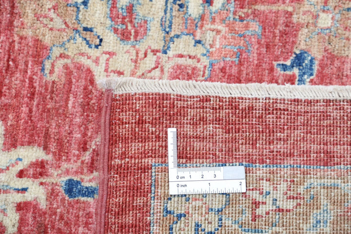 Afghan Ziegler Sultanabad Rug 8' 1" x 11' 1" Hand-Knotted | No. AT30222