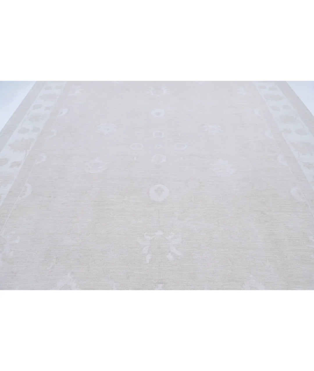 Brown Afghan Tabriz Rug 8' 11" x 11' 10" Hand-Knotted | No. AT30329