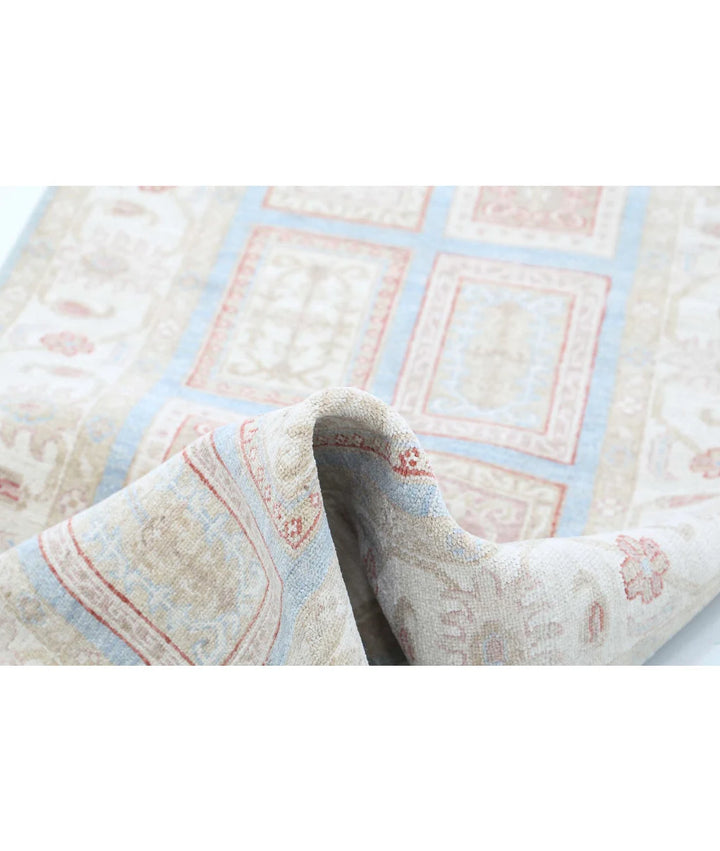 Afghan Bakhtiari Runner Rug 2' 9" x 10' 3" Hand-Knotted | No. AT30358