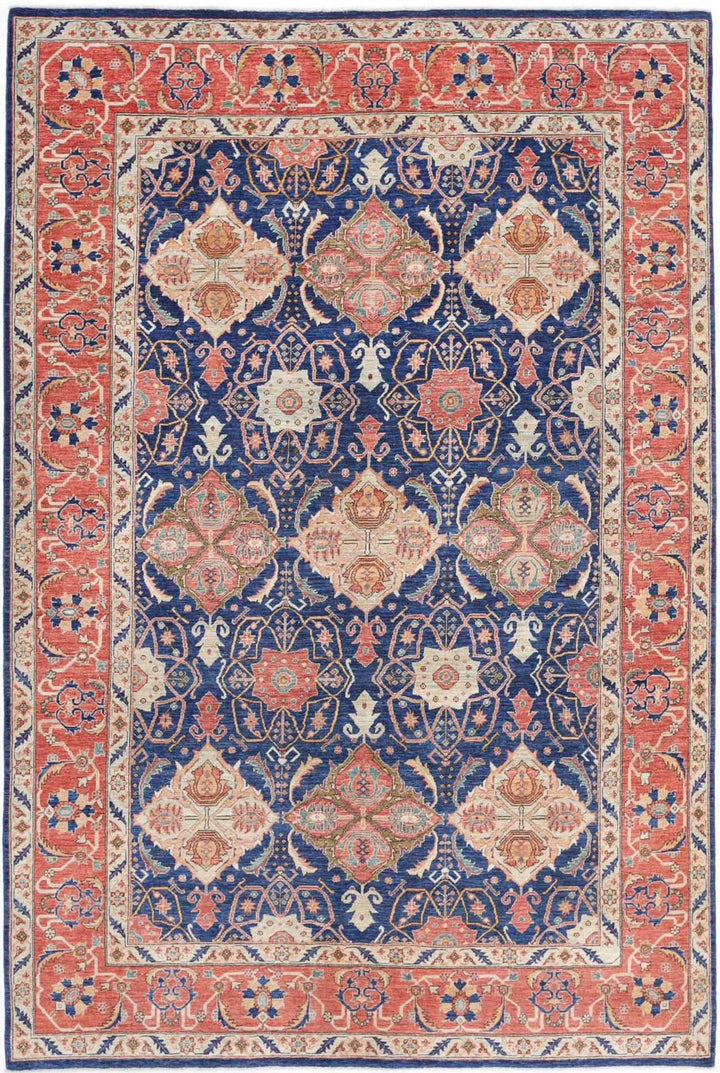 Afghan Ariana Haji Jalili Rug 6' 0" x 9' 1" Hand-Knotted | No. AT30398