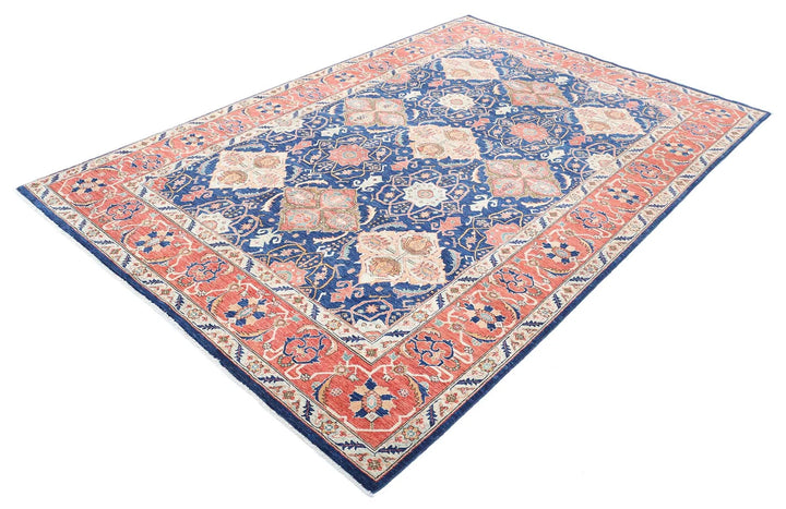 Afghan Ariana Haji Jalili Rug 6' 0" x 9' 1" Hand-Knotted | No. AT30398