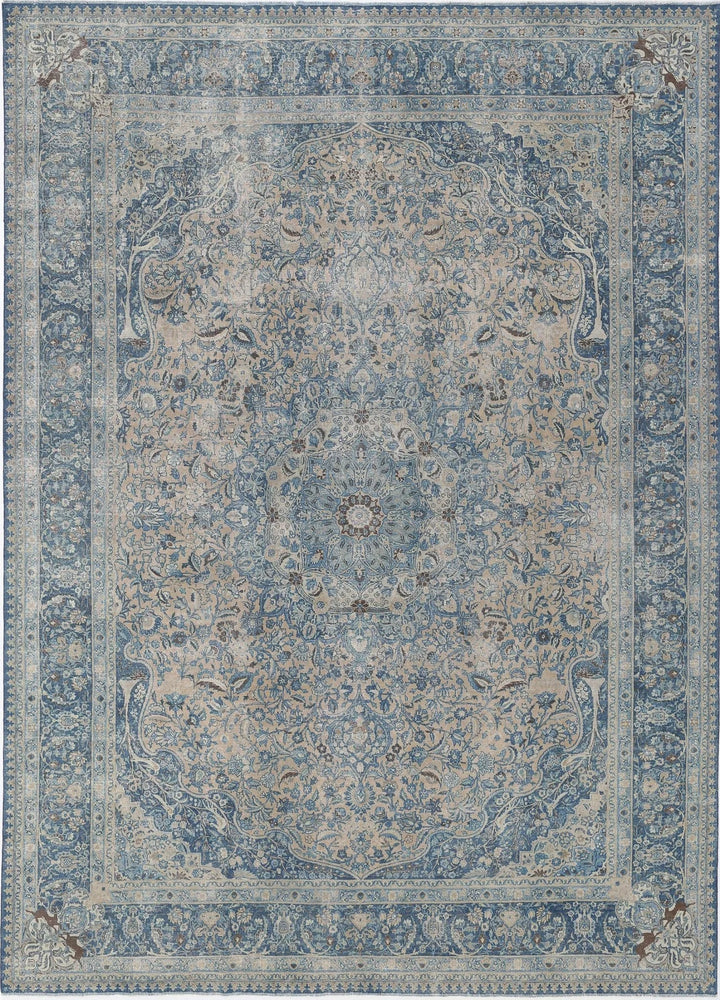 Persian Tabriz Rug 11' 1" x 14' 9" Hand-Knotted | No. AT30440