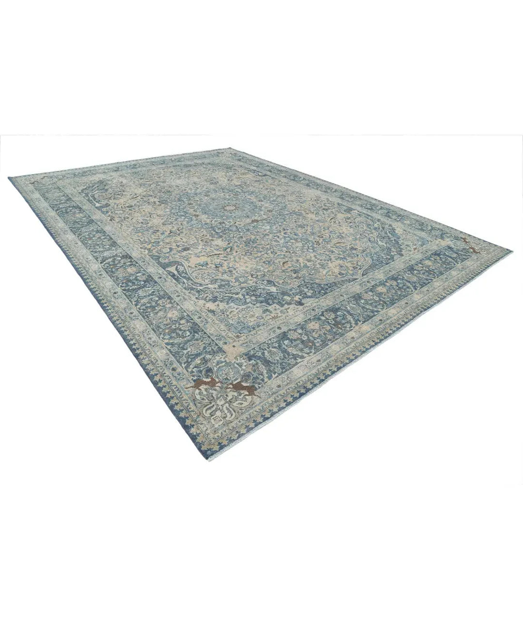 Persian Tabriz Rug 11' 1" x 14' 9" Hand-Knotted | No. AT30440
