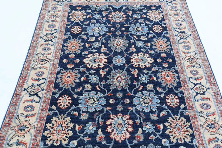 Afghan Ziegler Farhan Rug 4' 4" x 6' 5" Hand-Knotted | No. AT30476