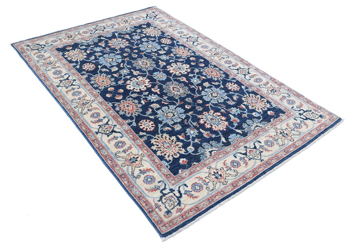 Afghan Ziegler Farhan Rug 4' 4" x 6' 5" Hand-Knotted | No. AT30476